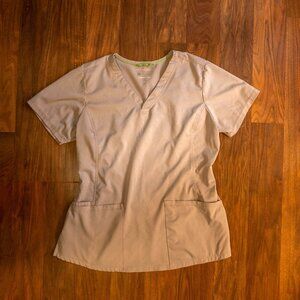 HH Works by Healing Hands Women’s Scrub Top Beige Size M